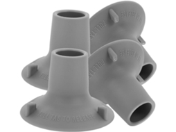 Lifkome Conjunto De 4-protetores Pés Cadeira Antiderrapantes Em Tpr Para Chuveiro E Assento Banheira, Compatibilidade