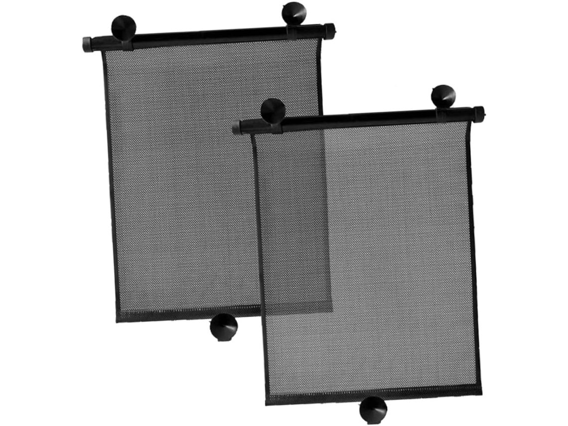 Conjunto De 2 Cortinas De Proteção Solar Para Janelas Laterais De Carro