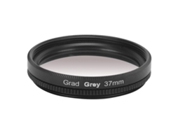 Junestar 37mm Gradient Filter Multilayer Coating Waterproof Gradual Colour Lens Filter For Canon Cameragradient Grey LAXISCREED
