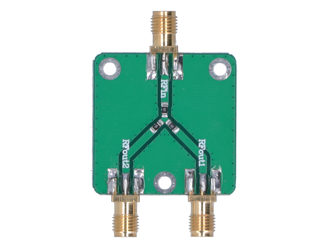 Módulo Divisor de Potência Resistivo Duradouro DC 5G 6dB 1 para 2 Distribuidor RF Microondas