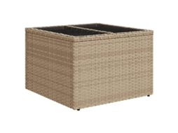 Garden Table, Garden Tables Vidaxl Bege Rattan / Vime (n/a)