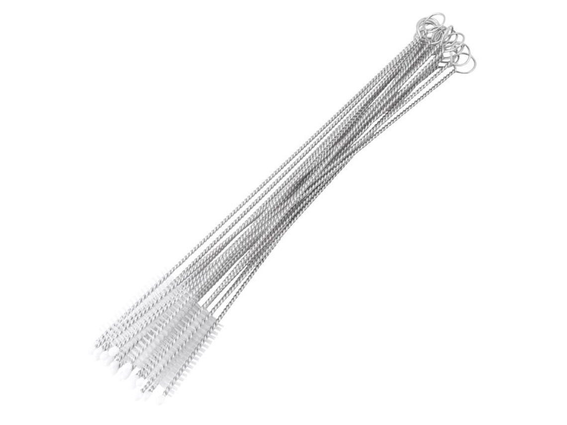 Conjunto de 20 Mamadeiras Aço Inoxidável para Água, com Canudo e Escova Limpeza. AQUAFORGE