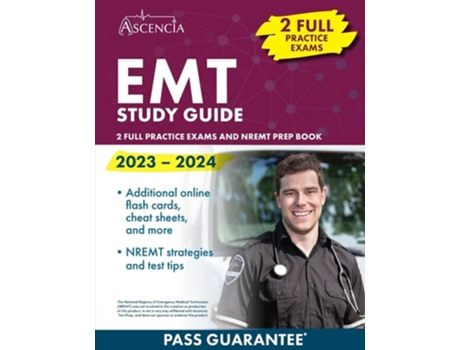 Livro EMT Study Guide 2023-2024 2 Full Practice Exams and NREMT Prep Book de E M Falgout (Inglês)