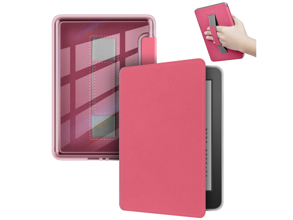 Capa Para Kindle Paperwhite 6 12ª Geração (7") 2024 Rosa Vermelha Cuich