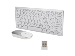 Conjunto de Teclado e Mouse Sem Fio LAXISCREED (transmissão 2.4G, alcance de 10 metros)