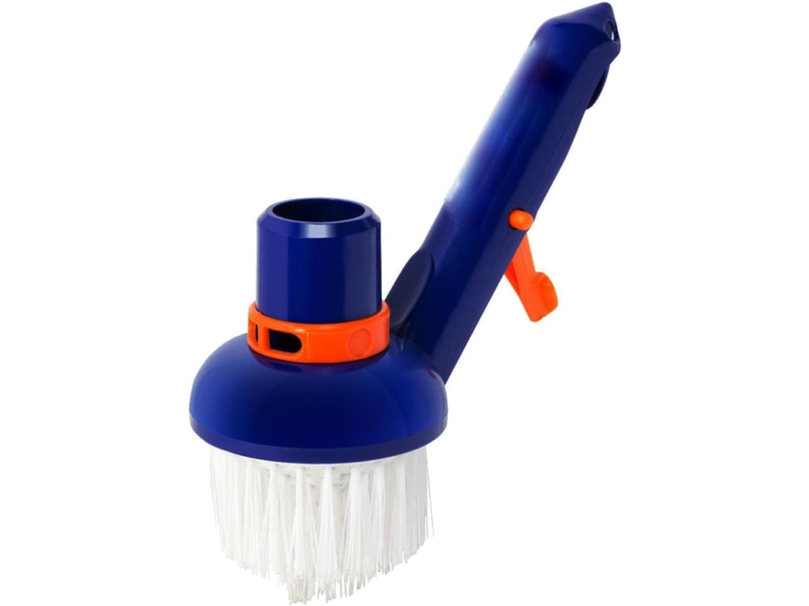 Cabeça De Escova Piscina Pequena, Plástico Nylon Azul.