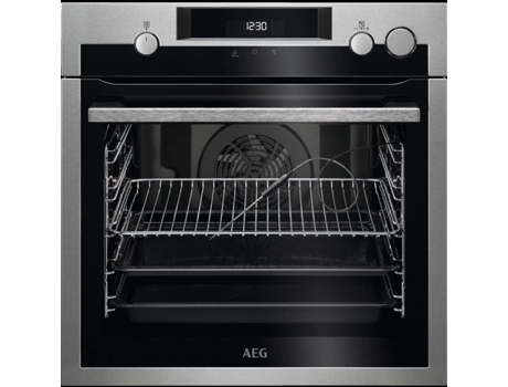 Forno a Vapor AEG Steamcrisp BSE577321M (72 L - 59.6 cm - Pirolítico - Inox) — Forno + Vapor | Pirolítico | 72 L