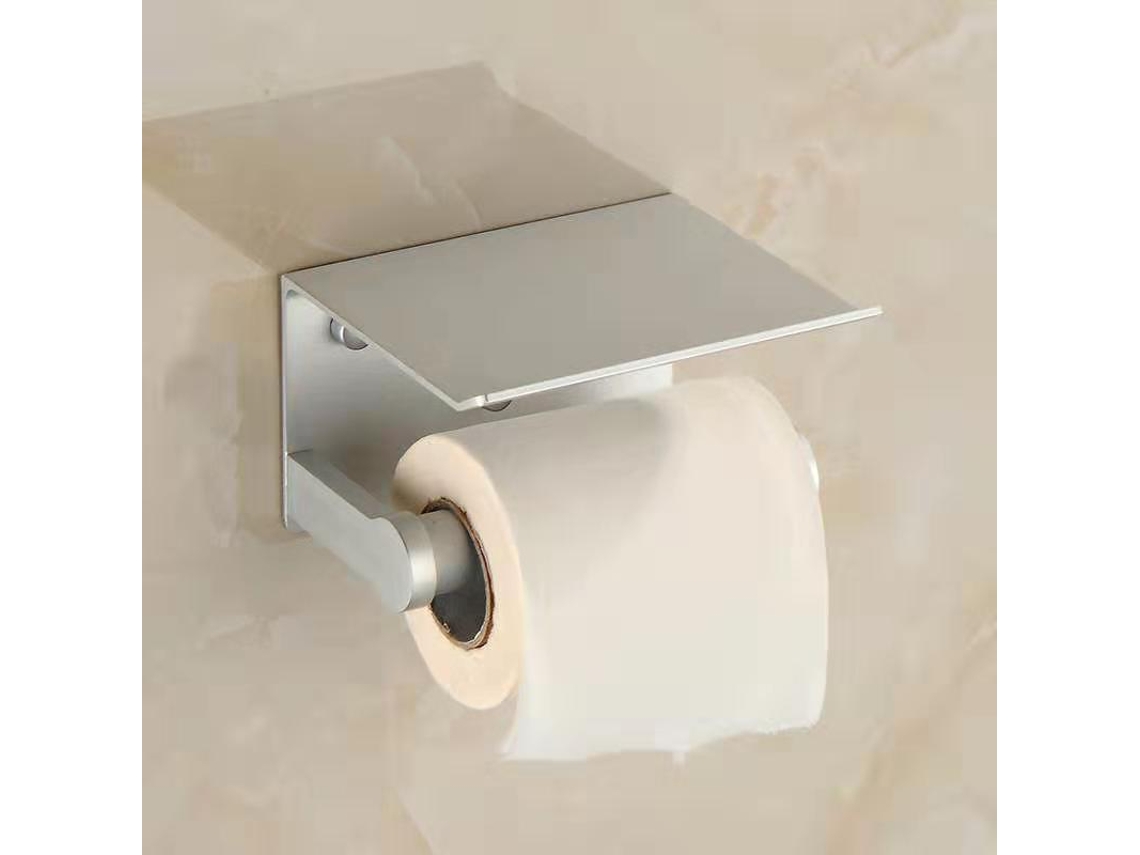 Suporte De Papel Higiênico De Alumínio, Suporte De Parede Para Celular, Suporte Para Papel Higiênico Aquaforge (branco)