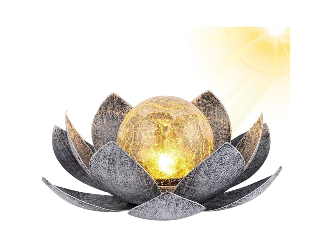 Luz De Jardim Lótus Flutuante Solar Para Piscina Decoração Casamento Jardim Exterior Led