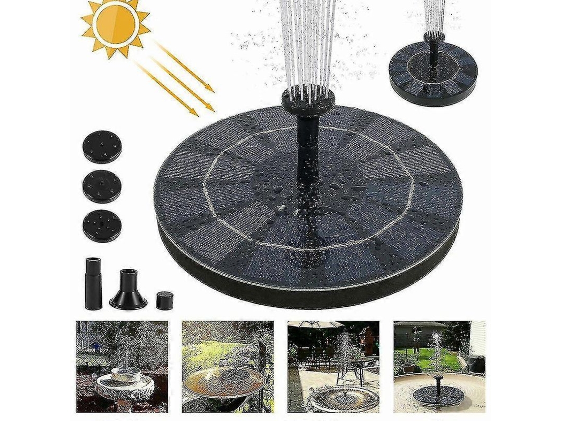 Bomba Flutuante Solar 1.4w Para Jardim Decoração Fontana Piscina Peixe Tanque 30-60cm