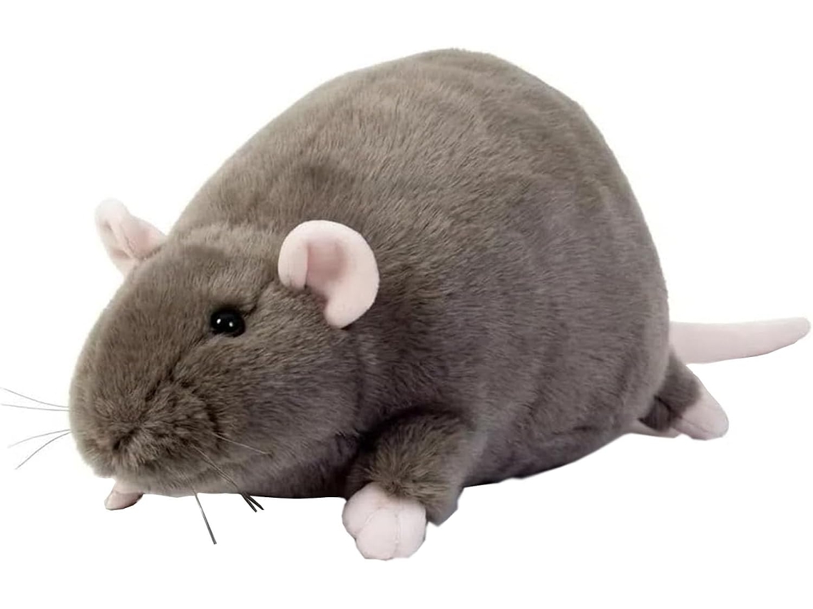 Rato De Pelúcia Gordinho, Macio E Grande, Almofada Realista Fofa Para