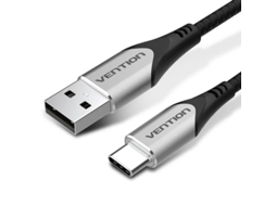 Cabo Usb 2.0 VENTION Codhi/ Usb Tipo-C Macho Usb Macho/ 3M/ Cinza