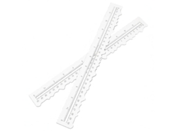 Régua de metal para artesanato, ideal para rasgar papel, medir, desenrolar e cortar com bordas irregulares. Perfeita para...