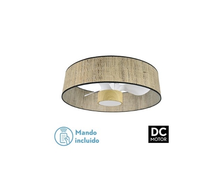 Ventilador Dc 24W Natasha Cañizo/Branco FABRILAMP FABRILAMP