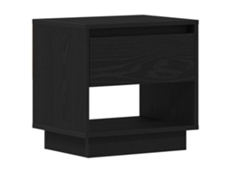 Conjunto 1 Mesa-de-cabeceira Vidaxl Preto Derivados De Madeira (45 X 34 X 44 Cm)