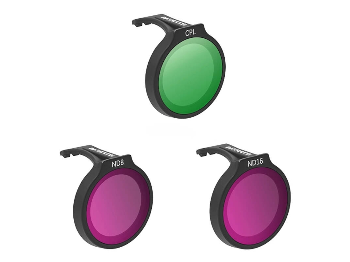 Conjunto de filtros Sunnylife Cpl ND8 ND16 para DJI Neo com proteção antirriscos