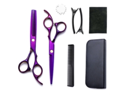 Kit De Tesoura De Corte Cabelo, 8pcs Ferramenta Profissional Para Corte De Cabelo, Para Cabeleireiros E Uso Doméstico Cuich