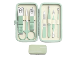 Conjunto de manicure e pedicure para homens e mulheres, cortador de unhas das mãos e dos pés, ferramentas de cuidados pessoais Slowmoose (verde)
