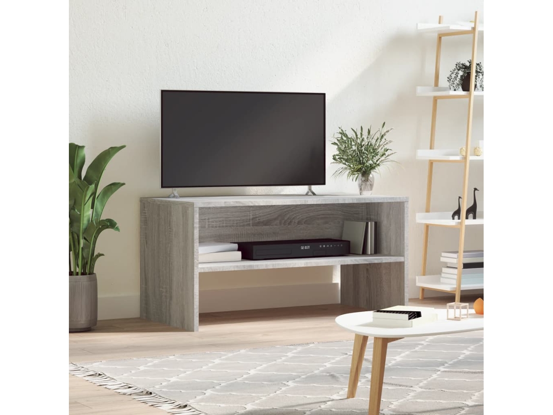 Vidaxl Móvel De Tv 80x40x40 Cm Derivados De Madeira Cinzento Sonoma