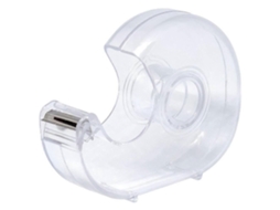 Dispensador De Fita Adesiva De Mesa Para Uso Manual, Em Plástico Transparente, Leve, Portátil E Recarregável Para Fita De 19 Mm (3/4"), Pacote Co