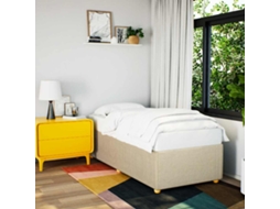 Estrutura De Cama Sem Colchão 80x200 Cm Creme