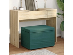 Vidaxl Banqueta Verde Escuro 61 X 41 X 40 Cm