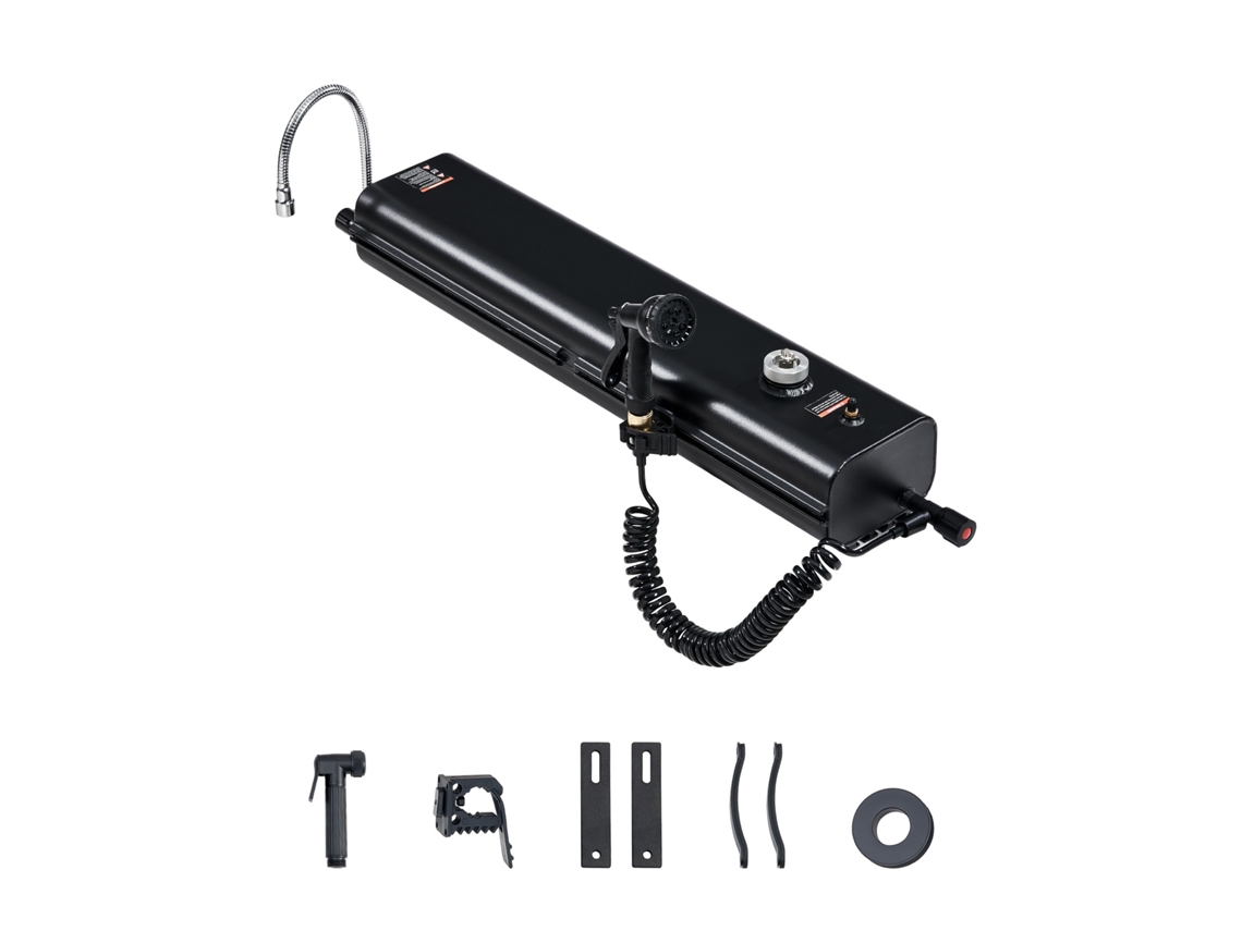 Tanque de Água para Bagageiro Teto, com Dispensação Múltipla 2 Painéis Proteção Contra Respingos e Ranhura em T, Baús, Barras Antivôo, 15 L, 820 X 190