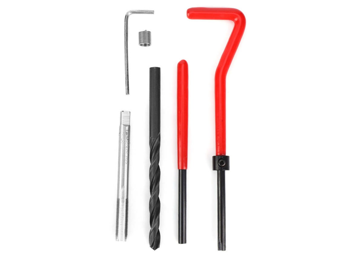 Kit De Reparo De Rosca M6x0.75 Em Aço Inoxidável Com Laxiscreed Para Reparação De Roscas Femeninas