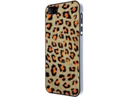 Capa iPhone 5, 5s, SE VCUBED3 Eco-Leather Leo Laranja