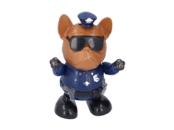 Brinquedo Cão Robô Eletrônico Dançarino Com Luzes E Música Presente Para Crianças Cor Azul