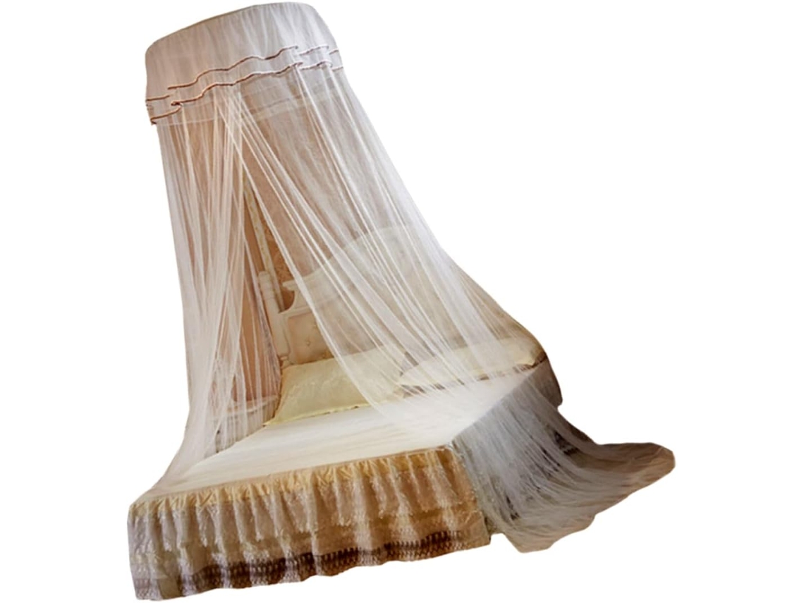 Mosquiteiro De Renda Para Cama, Dossel Suspenso Para Quarto, Proteção Eficaz