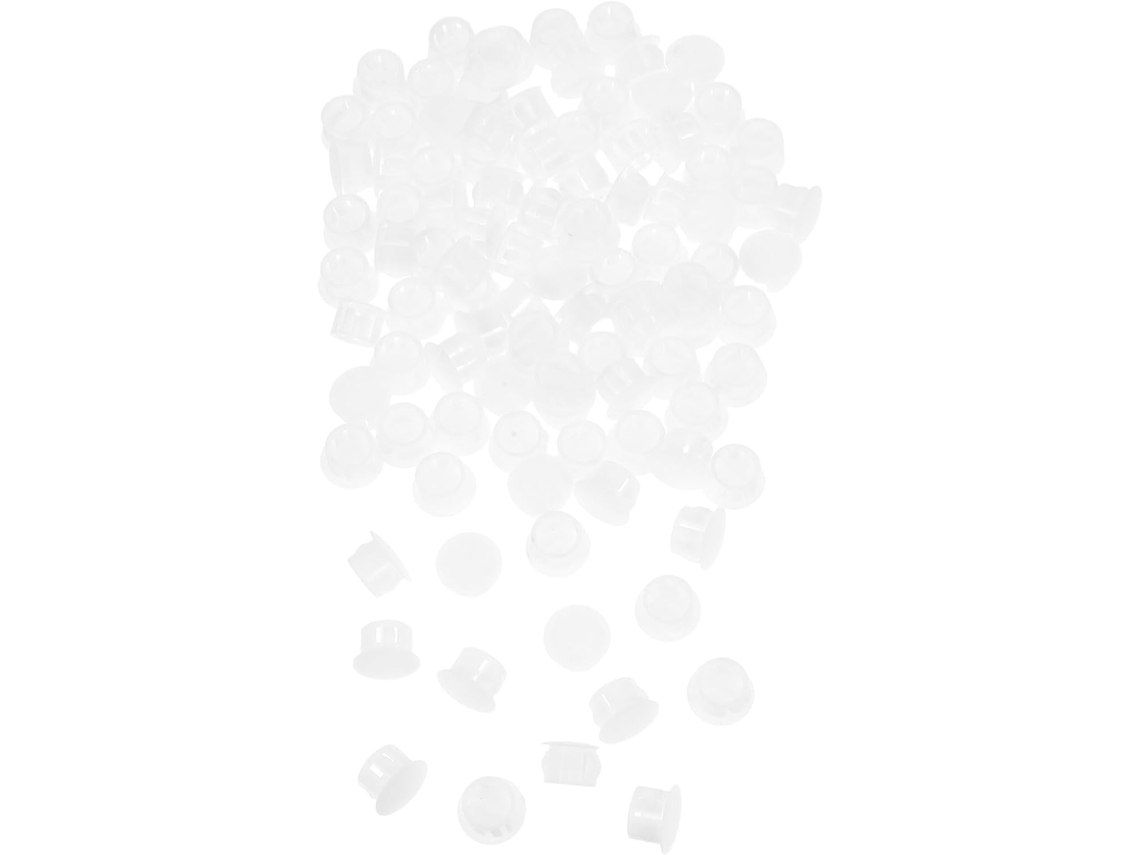 Artibetter 100 Peças De Tampas Rosca Plástico Para Painéis Redondos, Tampas De Inserção Para Diâmetro