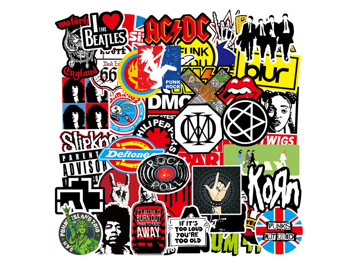 100 Adesivos E Decalques - Música