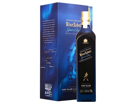 Whisky Velho Johnnie Walker Blue Label Ghost & Rare Port Ellen Escócia