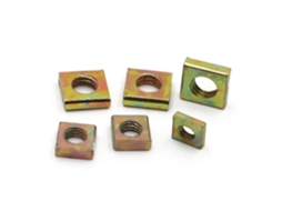 50-porcas Quadradas Zincadas Coloridas M3 M4 M5 M6 Sem Chanfro, Bloco Galvanizado Prensado M5 50 Peças