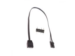 2026 adaptador de Cable Rgb de 4 Pines para Argb Estándar 3 Pines 5v, 25cm, Controlador de Iluminación Negro