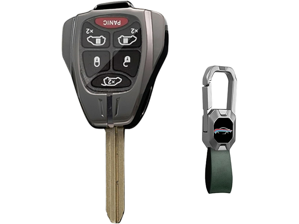 Porta Chaves De Metal E Couro Para Jeep Com 2 3 4 5 6 Botões, Compatível Com Jeep Commander, Grand Cherokee, Wrangler