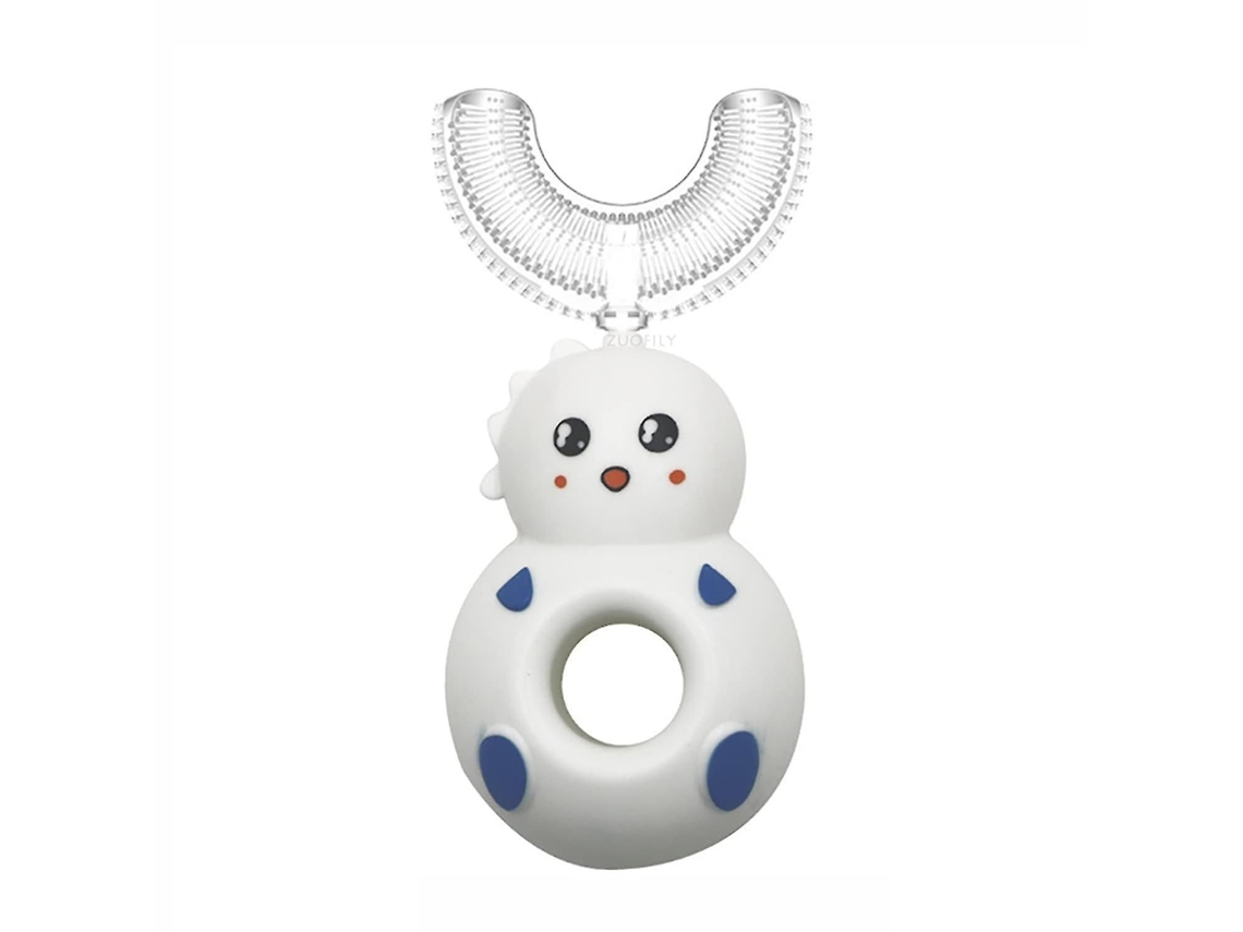 Escova de Dentes Infantil em Formato U, Manual Silicone para Treinamento, Limpeza Completa 3 60° GOKOCO