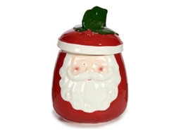 Figura Decorativa Pai Natal Cerâmica (14 x 19,5 x 14 cm)