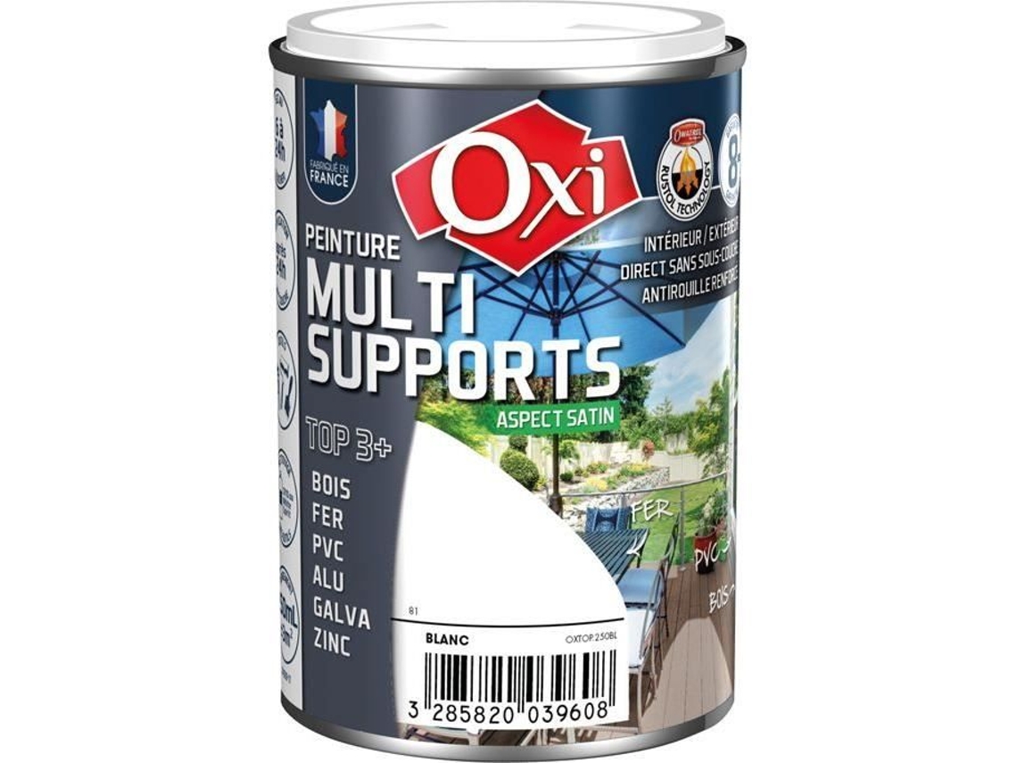 Tinta Multisuperfícies Oxi Top3 Acetinado Branco 0,250 L