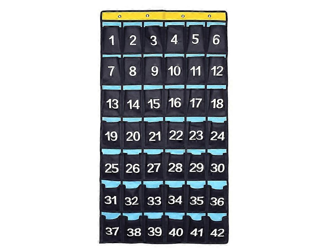 Organizador De Sala De Aula Numerado, Gráfico De Bolso Para Celulares E Calculadoras Everley891 (36 Bolsos)
