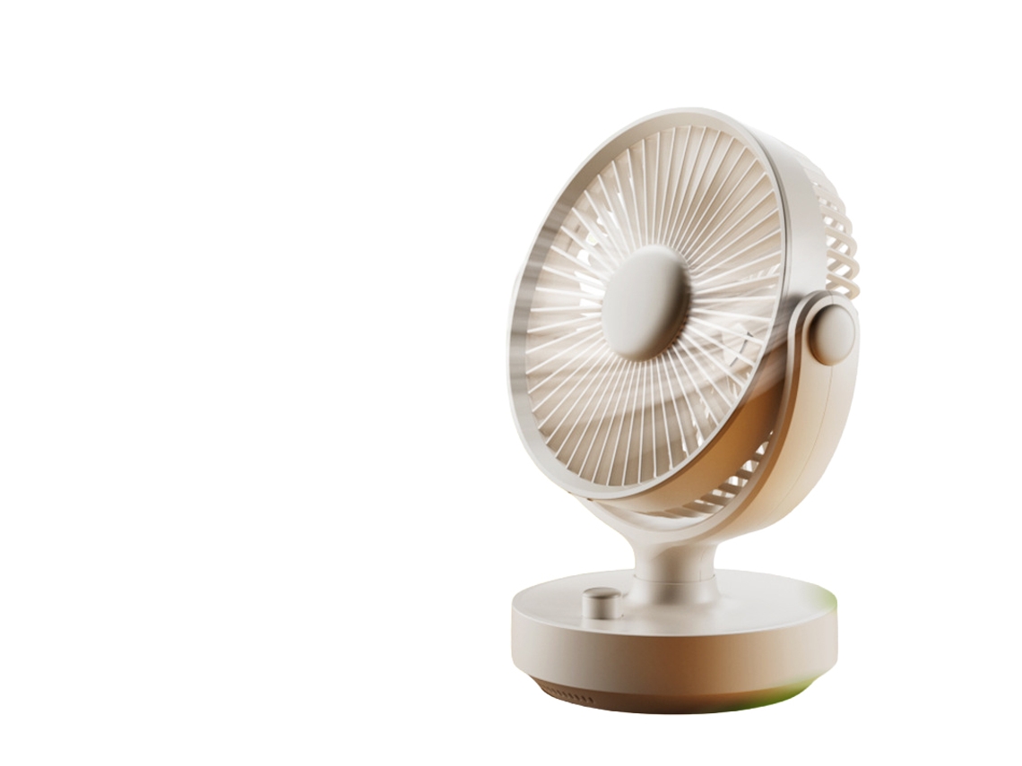 Laxiscreed Ventilador De Mesa Portátil Recarregável Usb Para Casa E Escritório Com Ajuste De Velocidade