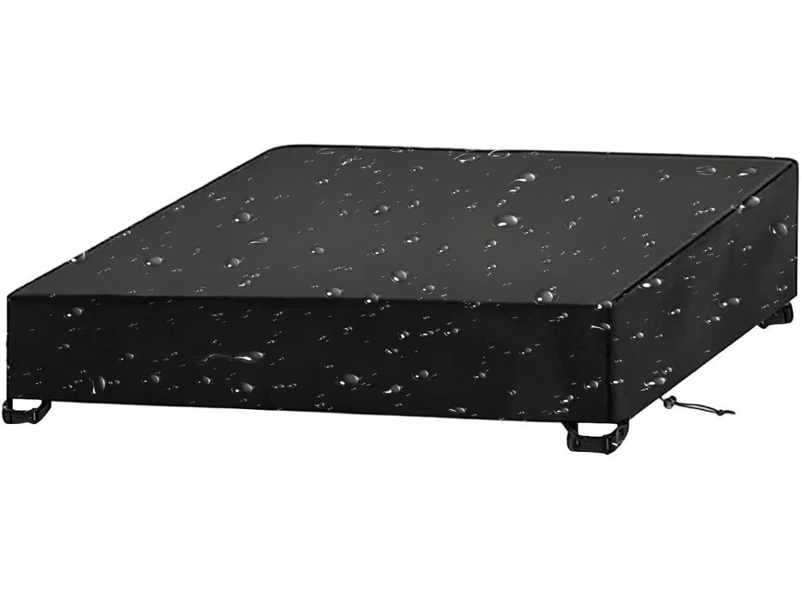Capa de Mesa Impermeável para Exterior, Quadrada, em Tecido Oxford 420d, com Fivela À Prova de Vento e Proteção Contra CHABERLU