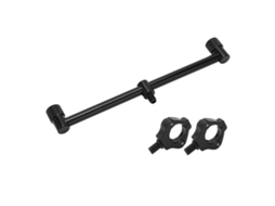 Business suporte para Vara de Pesca de Carpa com 2 Cabeças Magnéticas Bracket de 25cm Aço Inox e Alumínio Preto