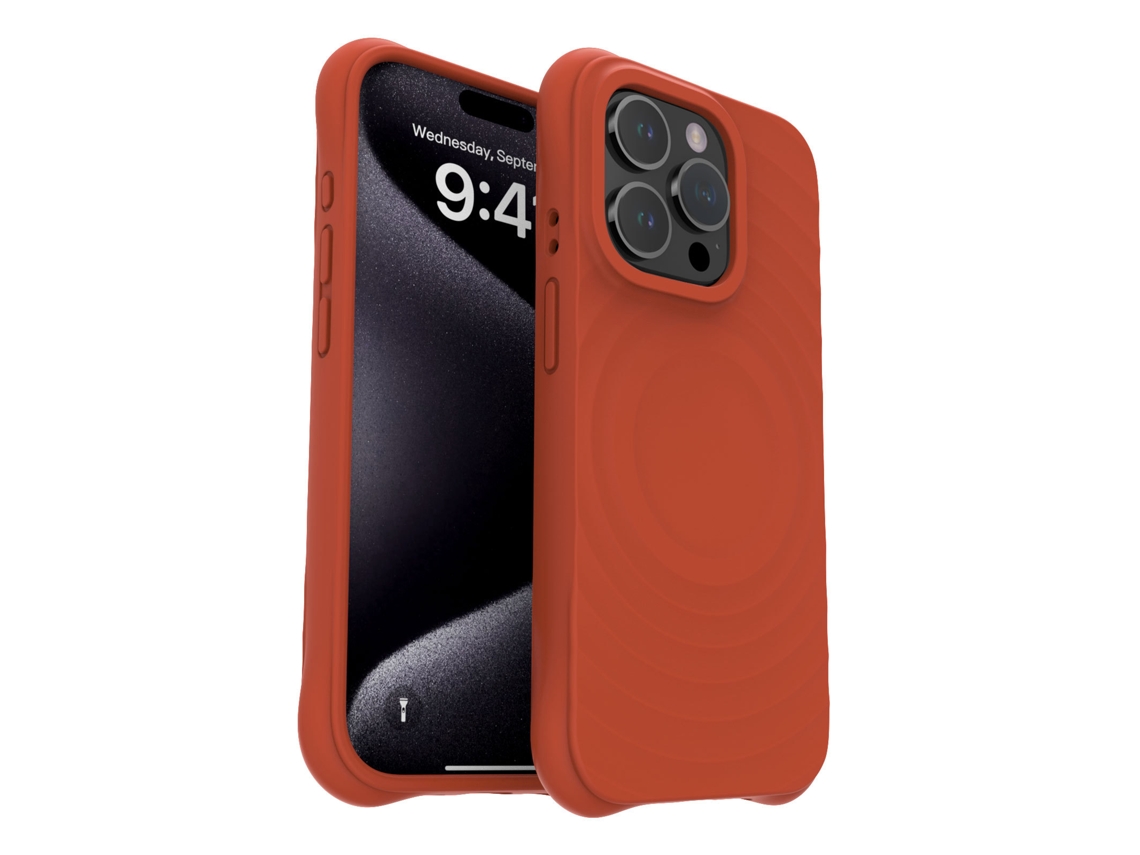 (vermelho Escuro, Iphone 16) Capa Magnética Para Iphone, Cobertura Total Com Silicone Líquido.