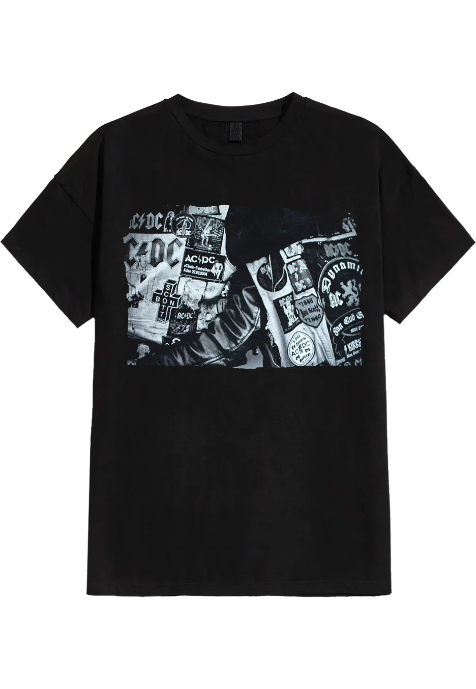 Size:l Rockinstone Ac/dc - Badges And Posters Collection - T-shirt Unisex Adults