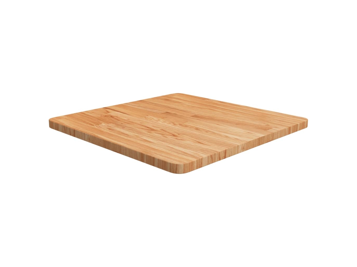Vidaxl Tampo Mesa Quadrado 60x60x2,5cm Carvalho Tratado Castanho-claro