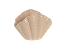Vaso Home Esprit Bege Grés Concha Mediterrâneo 25 X 14,5 X 17,5 Cm