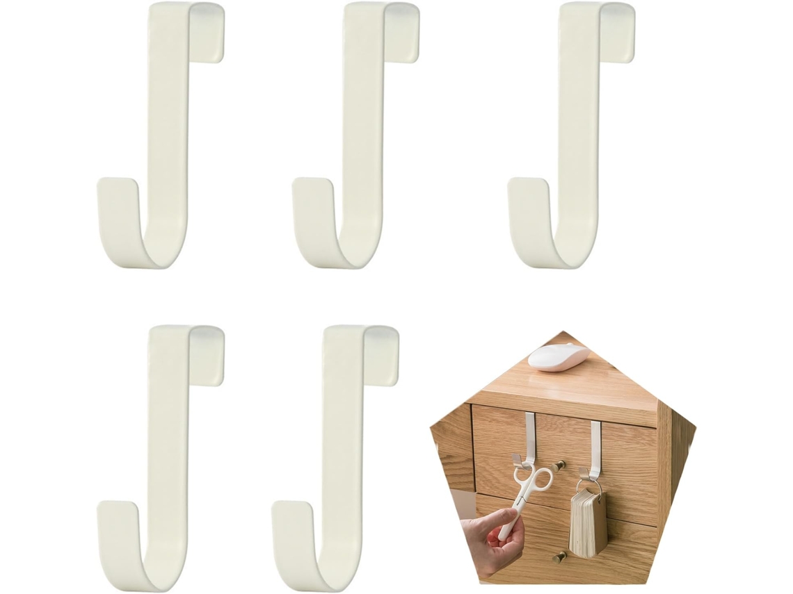 Conjunto de Ganchos Organizadores Resistentes para Armário, Sala de Estar, Banheiro, Cozinha, Toalhas, Roupas, Chapéus, Jaquetas e Bolsas BRILVIBERA