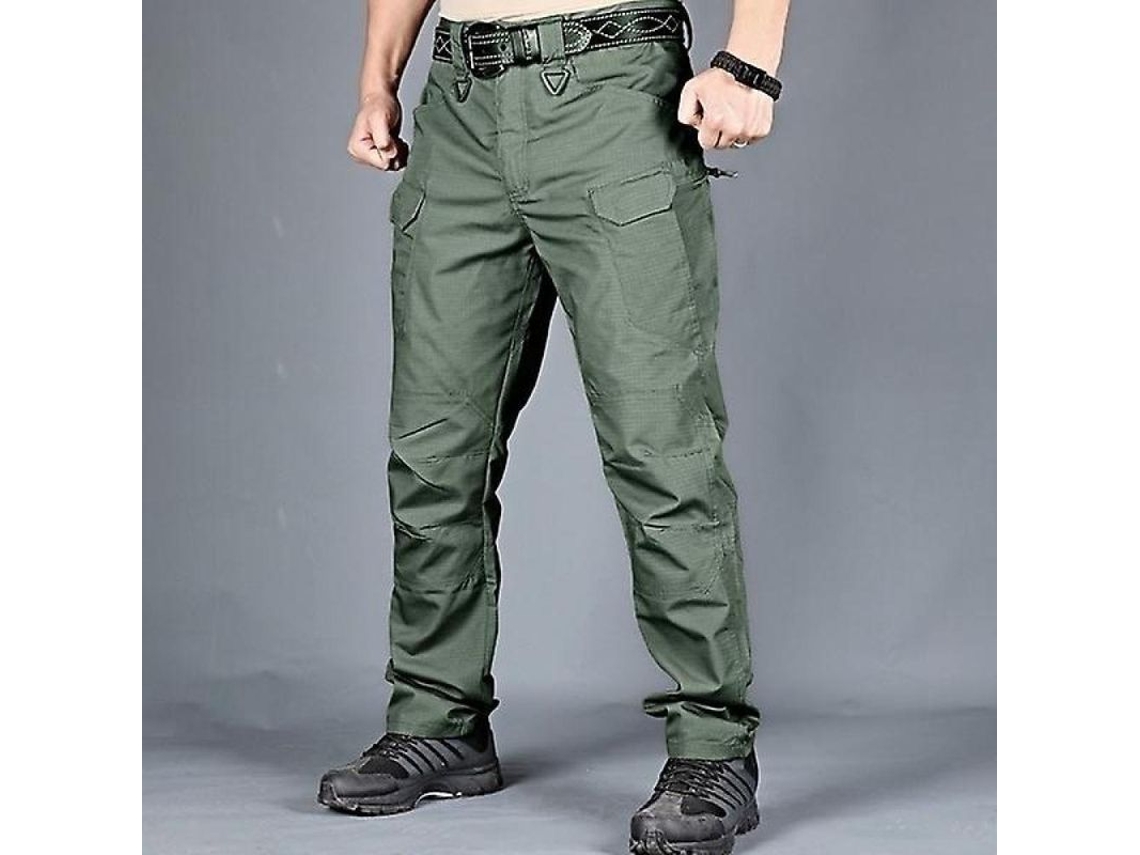 2026-pantalones Tácticos Cargo Para Hombre Swat Deportes Al Aire Libre Trekking Con Multi Bolsillos Resistentes S Verde